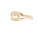 14 kt. guld diamantring med diamant, 0,04ct tw/si - Model: 40-22626