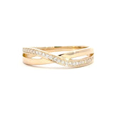 14 kt. guld diamantring med diamant, 0,13ct tw/si - Model: 40-22625