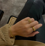 Jeberg Jewellery - Sølv Nelly armbånd - Model: 4500-SAT-17-G