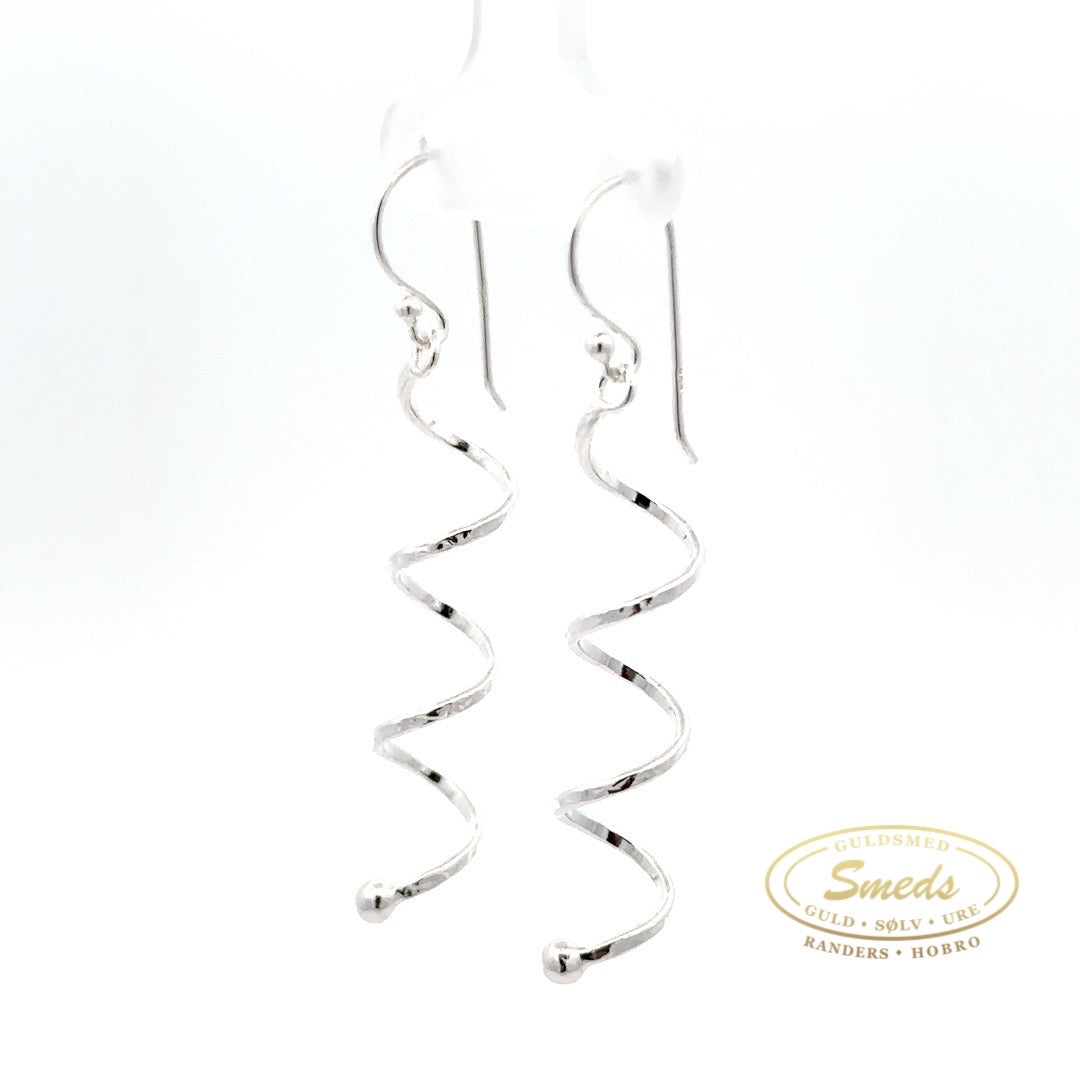 Sølv ørehænger med spiral - Model: 011-33942/C