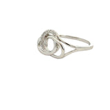 Rhodineret sølv ring - Model: 40-12740
