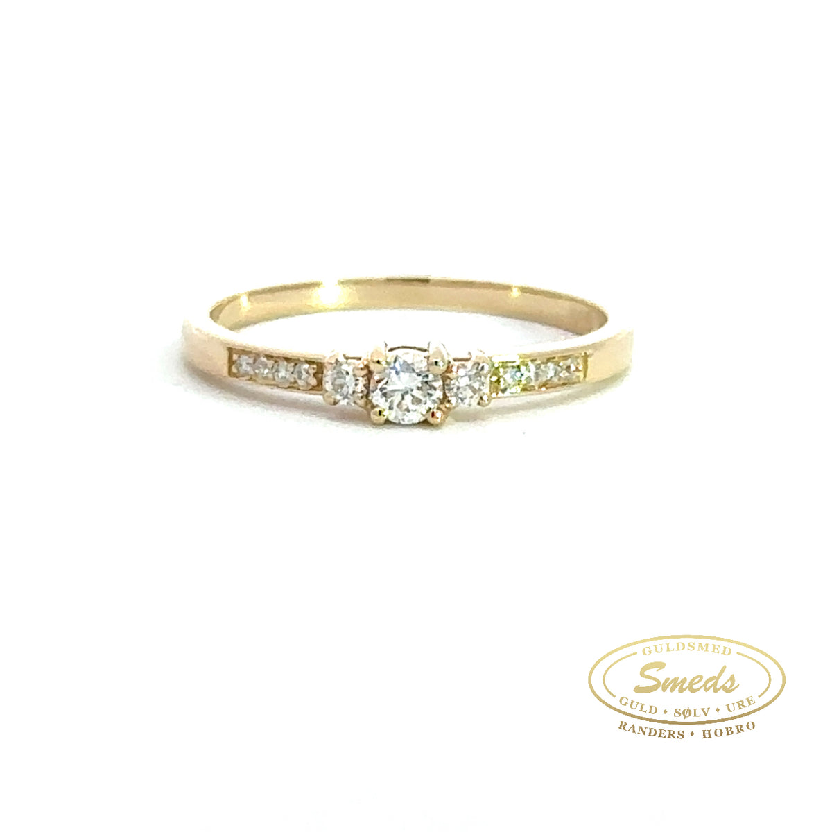 Amore - 14 kt. Guld diamant ring med 0,19ct TW/SI - Model: 40-22542
