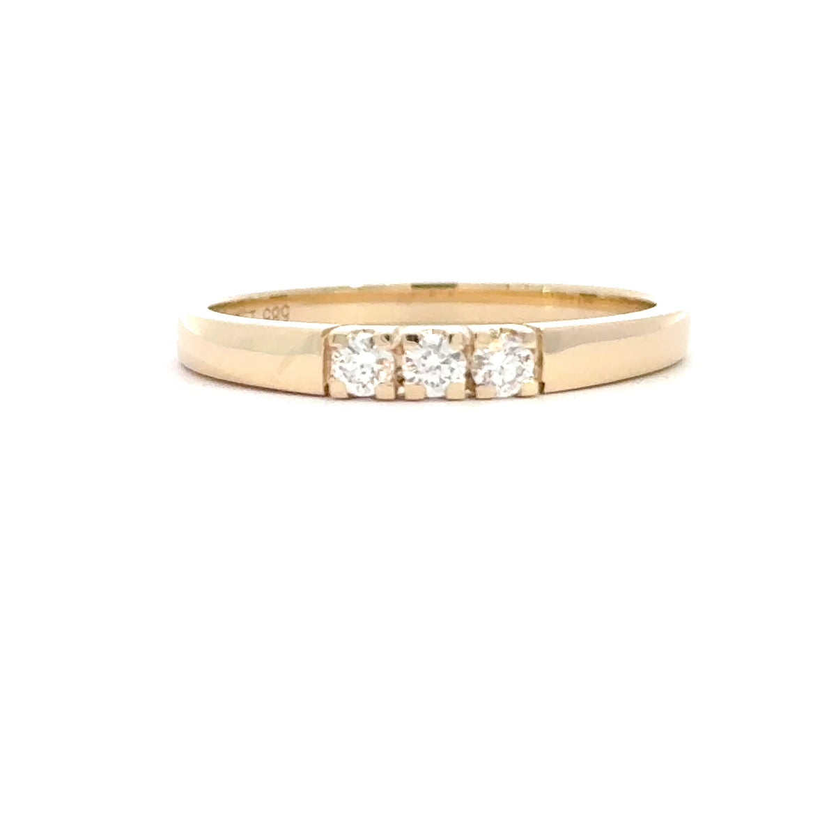 14 kt. Guld alliance ring med 3 x 005ct tw/si - Model: 40-22636