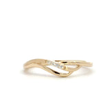 14 kt. guld diamantring med diamant, 0,02ct tw/si - Model: 40-22628
