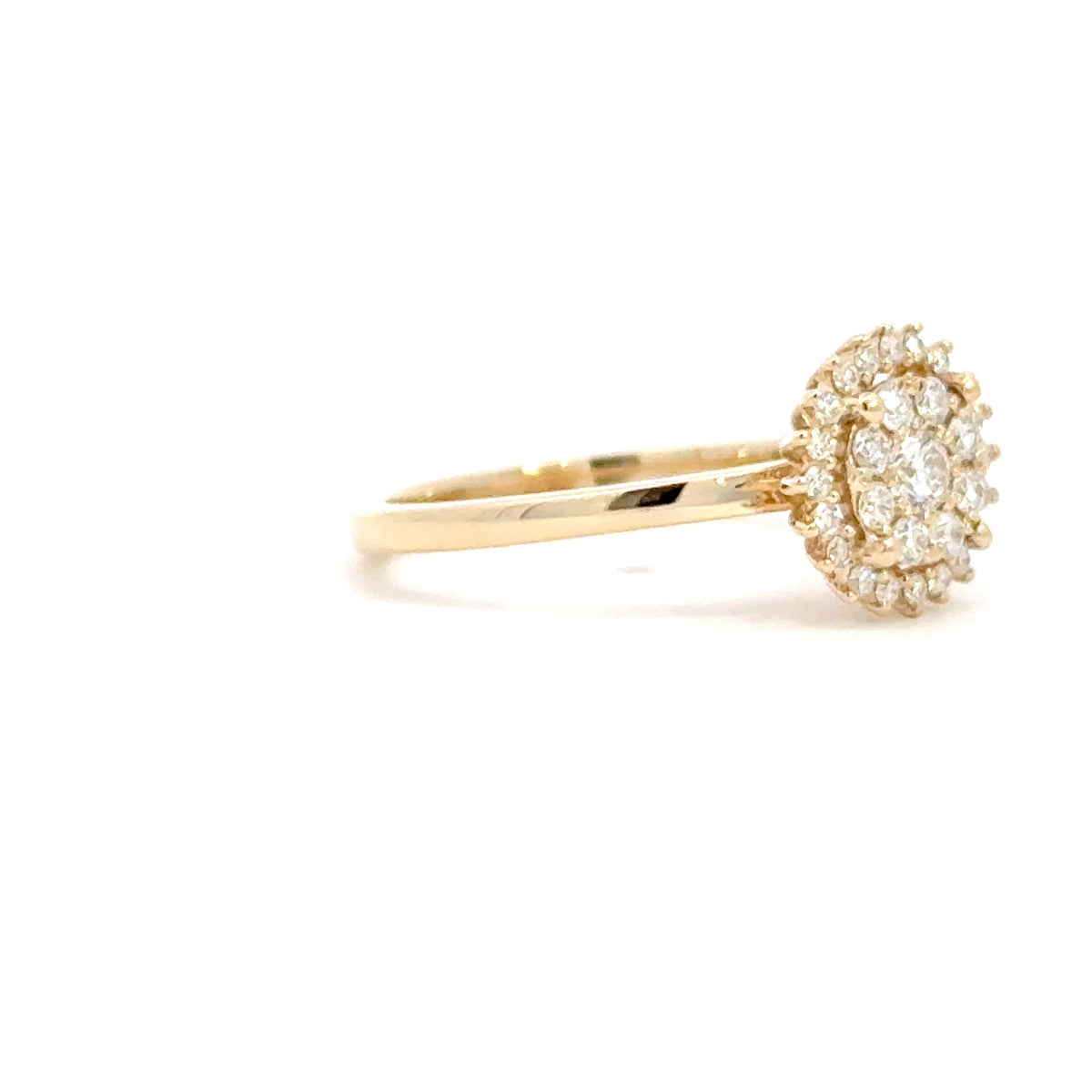 14 kt. Diamant ring, guld, 0,35ct TW/SI - 40-22622