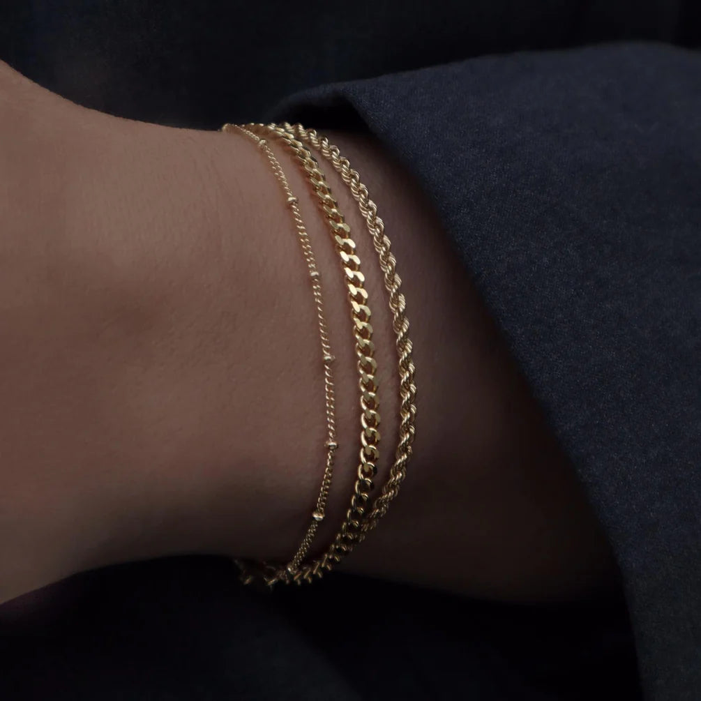 Jeberg Jewellery - Sølv Nelly armbånd - Model: 4500-SAT-17-G