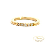 14 kt guldring m 5x0,01 ct wsi - Model: 12136230105