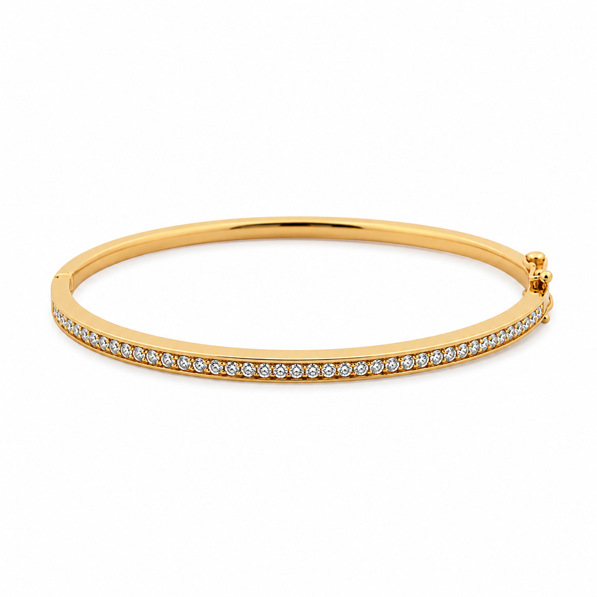 14 kt. guld brillant armring med 0,90ct tw/si
