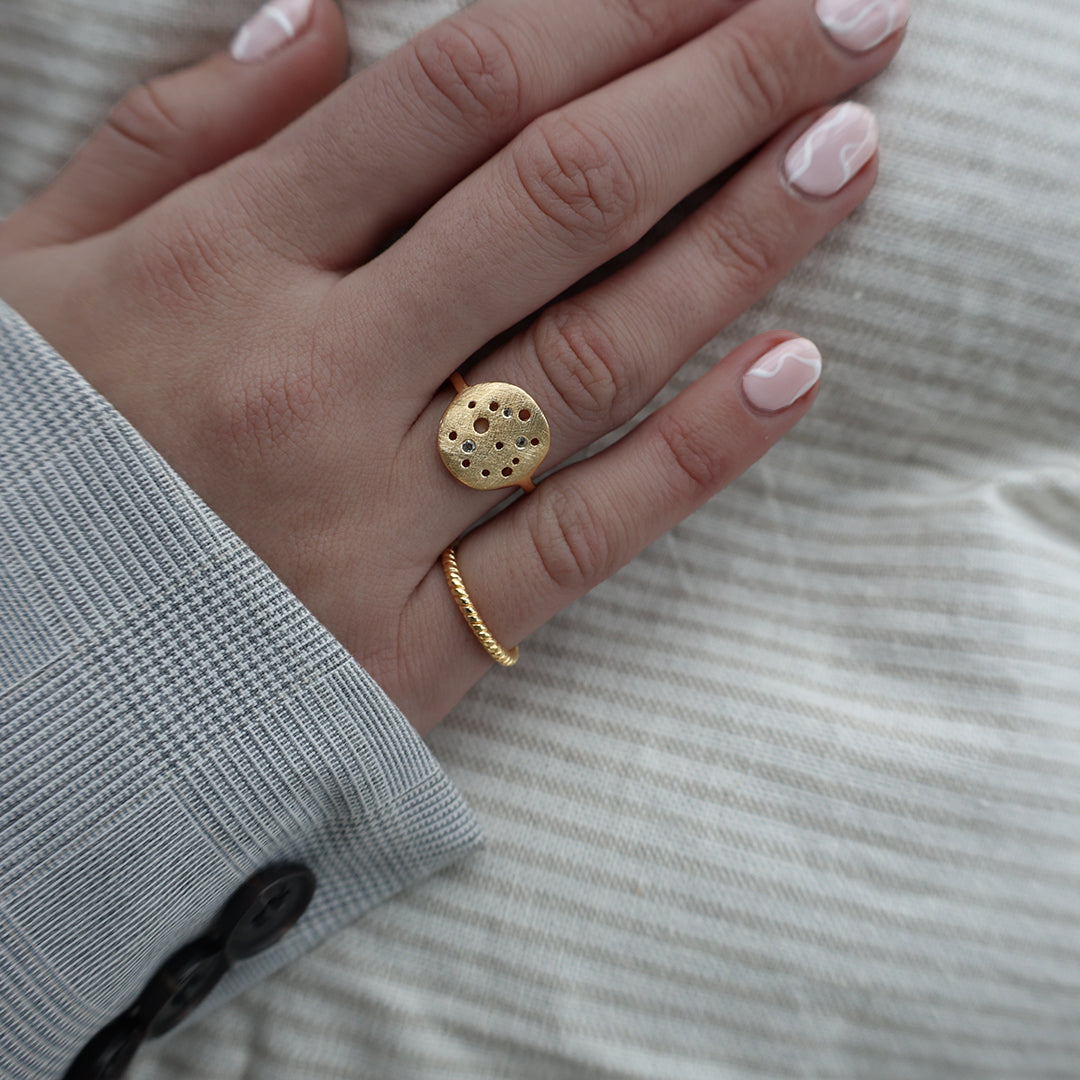 Christina Rope ring i forgyldt sølv – model 800-0.1.B – billede 2