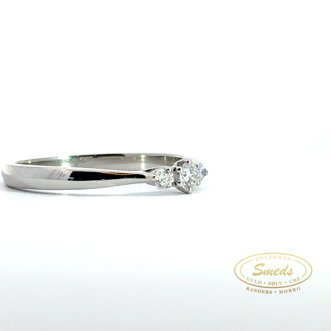 14KT. RINGE MED DIAMANT - Model: 40-22585