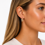 14 kt. Guld creol - Model: 10-22180