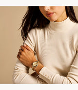 Fossil- Sæt med et forgyldt dameur og armbånd - Modelnr.: ES5387SET
