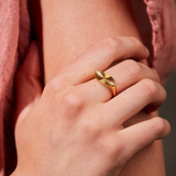 Sintridou - Ring med stjernemønster i stål - Model: ST710028