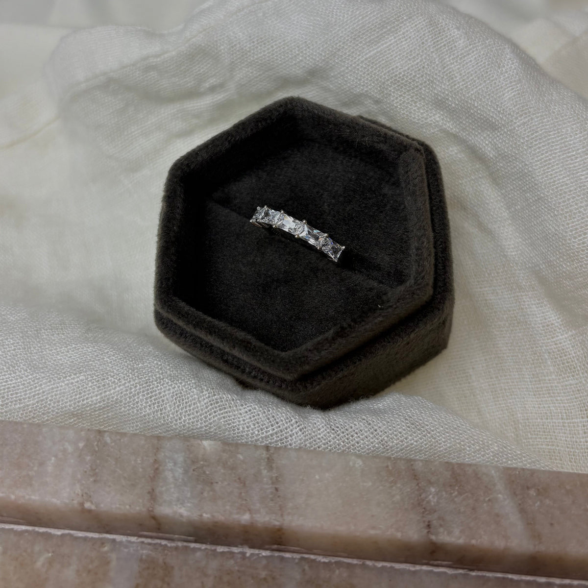 Christina White Baguette ring i sølv – model 800-9.1.A – billede 4