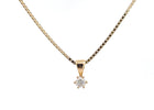 14kt Guld vedhæng- m. 0,13ct tw/si brillant - 20-22148