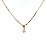 14kt Guld vedhæng- m. 0,13ct tw/si brillant - 20-22148