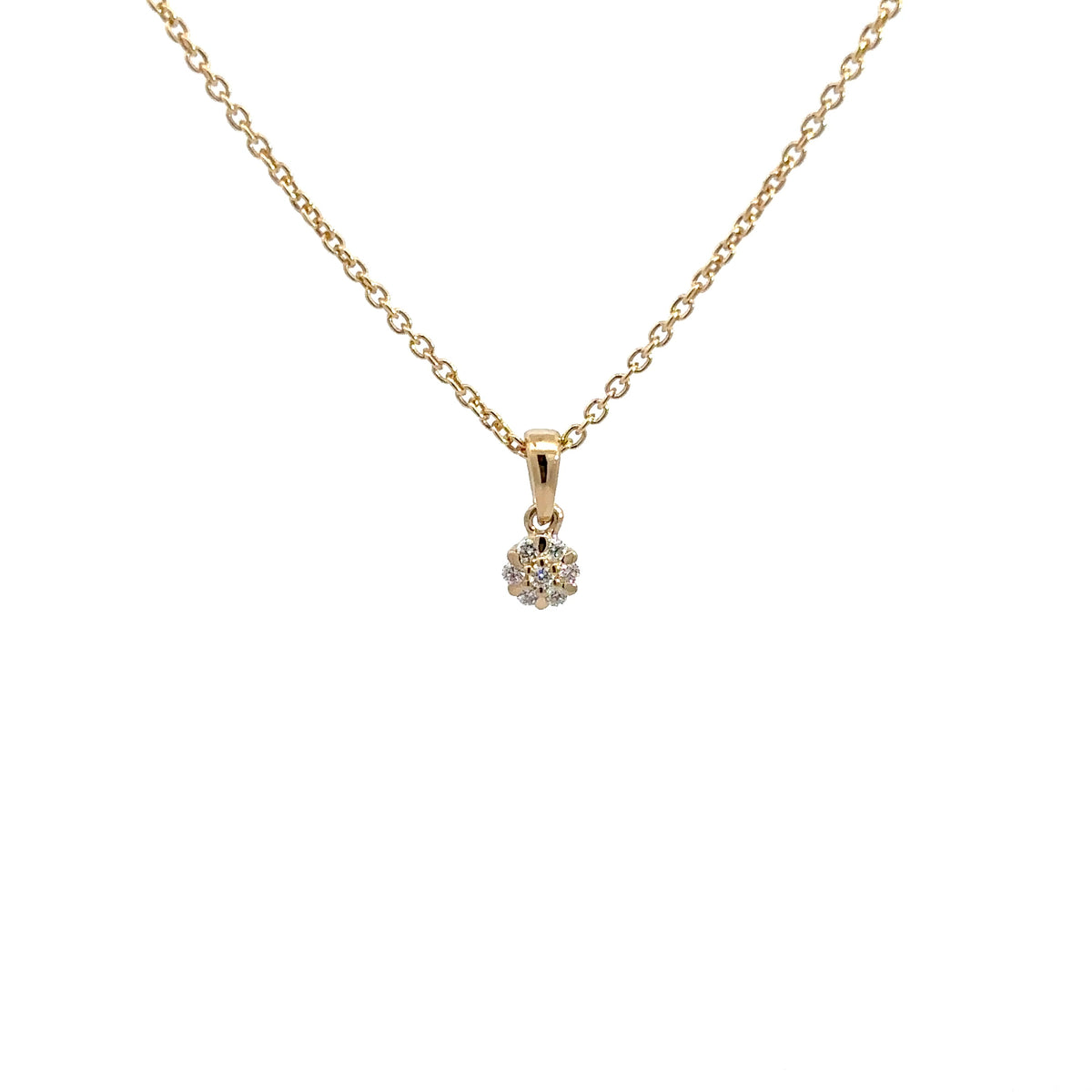 14 kt. diamant vedhæng m. 0,06ct w/si - Model: 20-22145