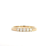 14 kt. Guld alliance ring med 5 x 0,05ct tw/si - Model: 40-22620