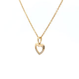 14 kt. Guld hjerte vedhæng - med 0,045ct tw/si brillant - Model: 20-22164
