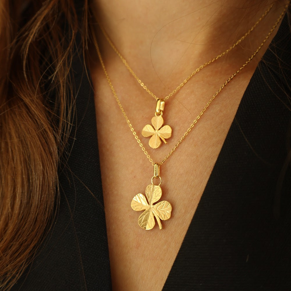 Christina Four Leaf Clover vedhæng i forgyldt sølv – billede 8