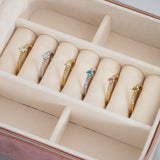 Vida Darling ring rødguld 0,10 peridot + 0,04H-W/P1 14 kt - Model: 7825,10GP