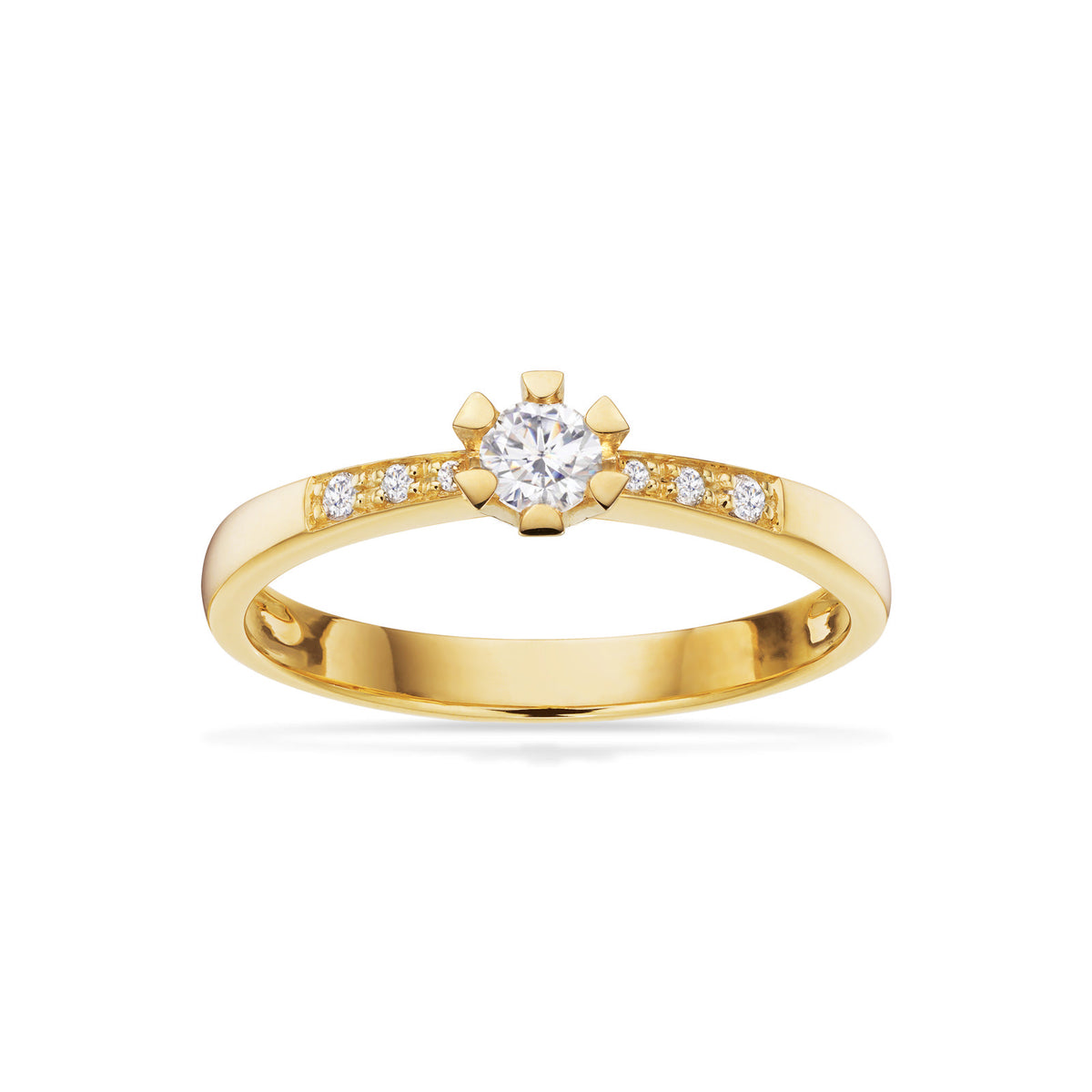 Vida Darling ring rødguld 0,15 + 0,04 H-W/P1 8 kt - Model: 7823,19