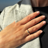 Vida Darling ring rødguld 0,10 blå topas + 0,04H-W/P1 8 kt - Model: 7823,10BT
