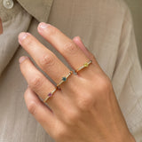 Vida Darling ring rødguld 0,10 blå topas + 0,04H-W/P1 14 kt - Model: 7825,10BT