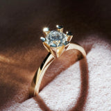 Vida ring rødguld 0,40 H-W/P1 14 kt - Model: 7815,40