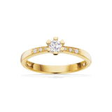 Vida Darling ring rødguld 0,20 + 0,04 H-W/P1 14 kt - Model: 7825,24