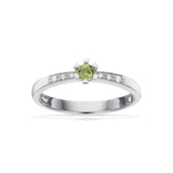 Vida Darling ring hvidguld 0,10 peridot + 0,04H-W/P1 14 kt - Model: 7826,10GP