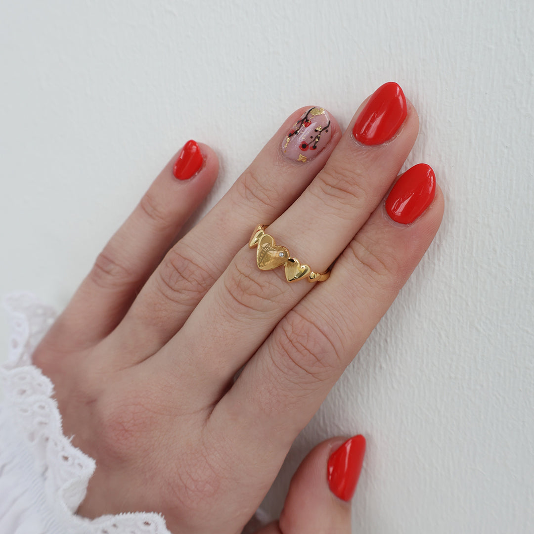 Christina Hearts for Ever ring i forgyldt sølv – model 800-2.18.B – billede 5