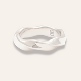 Sintridou - Ring med twistet overflade i stål - Model: ST710027