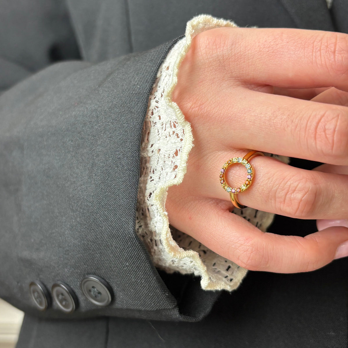 Christina World Goals ring i forgyldt sølv – model 800-7.1.B – billede 2
