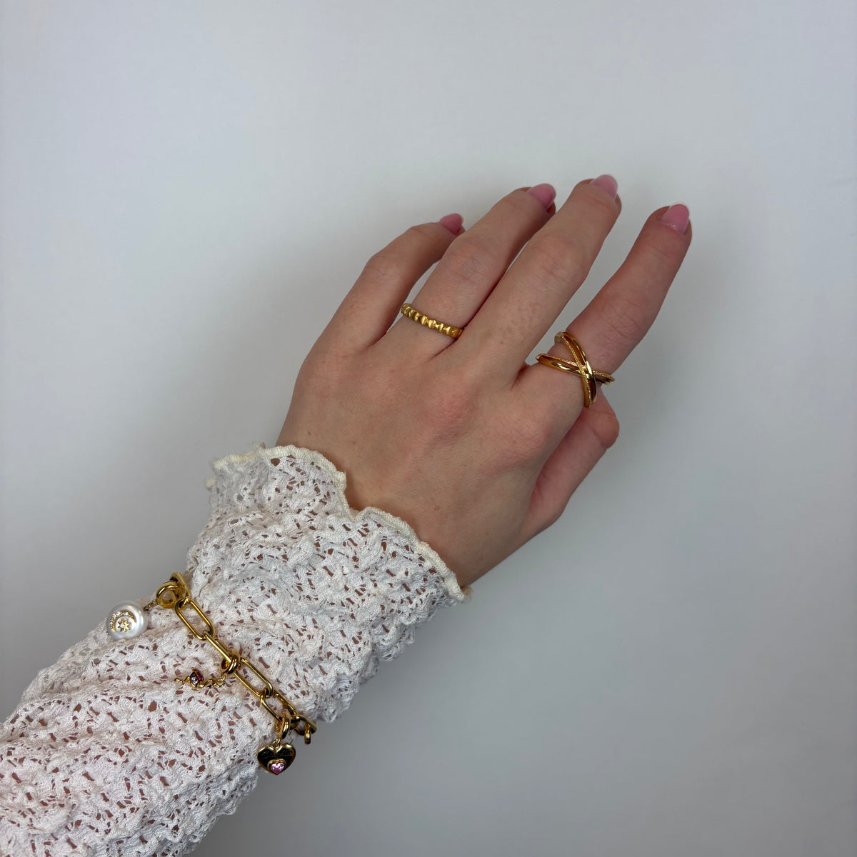 Christina Hearts ring i forgyldt sølv – model 800-1.4.B – billede 2