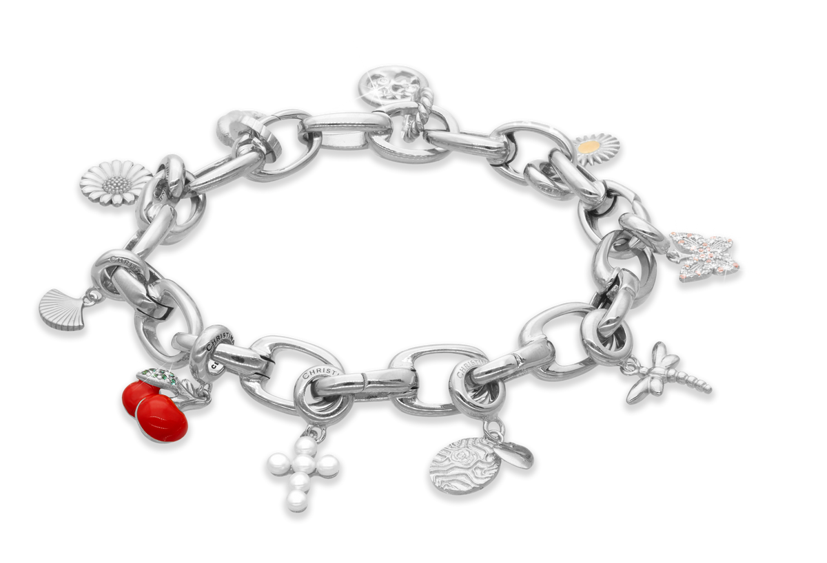 Christina Pearl cross charm i sølv – model 610-S145 – billede 5