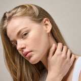 Enamel - Forgyldt sølv Lola Blush ørering med emalje - Model: E140GM-Blush