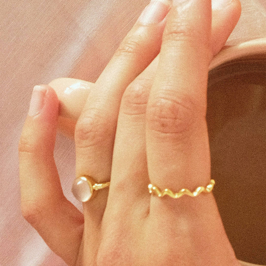 Christina Wave ring i forgyldt sølv – model 800-0.2.B – billede 2