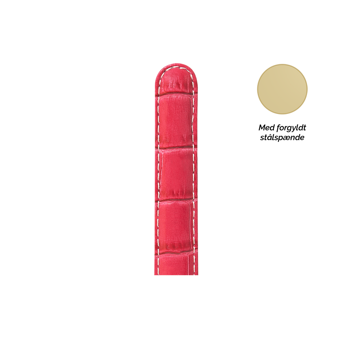 Christina Collect urrem pink 16 mm i forgyldt stål – model SG16PINK