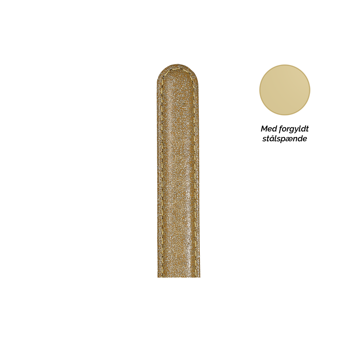 Christina Collect urrem glitrende 16 mm i forgyldt stål – model SG16SPARKLINGGOLD