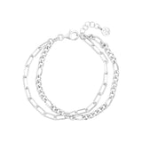 SIF JAKOBS - DORNO DUE armbånd, sølv - MODEL: B2462