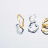 SIF JAKOBS - Øreringe Ellera Waves creol - Model: E3859-CZ