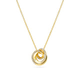 SIF JAKOBS - Halskæde Spirale Piccolo - Model: N2588-CZ-YG