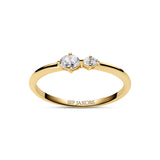 SIF JAKOBS - Ovale Due ring - Model: R2745-CZ-YG