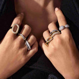 SIF JAKOBS - Ellera Waves Ring, sølv - MODEL: R3869-CZ