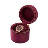 SIF JAKOBS - DOMENICA dameur, forgyldt med burgundy urskive - Model: W2407-CZ-YG
