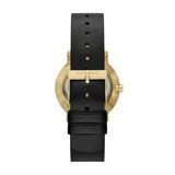 Skagen - Dameur i stål med sort læderrem, Kuppel Lille - Modelnr.: SKW3114