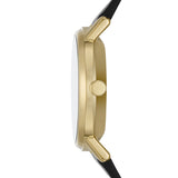 Skagen - Dameur i stål med sort læderrem, Kuppel Lille - Modelnr.: SKW3114