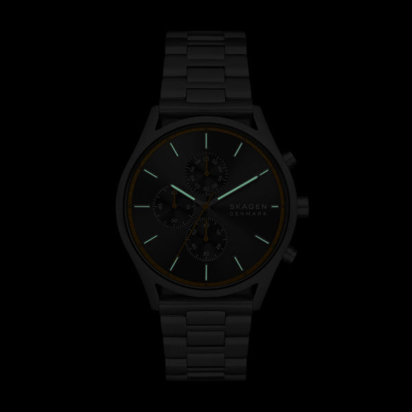 Skagen- Herreur i stål med lænke - Modelnr.: SKW6926