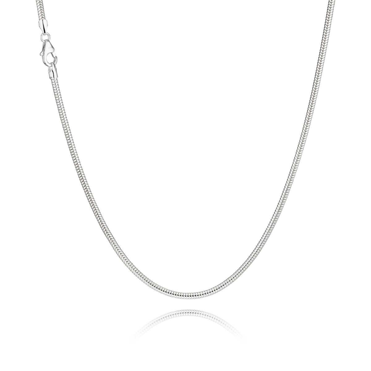 Slangekæde i sølv – 2,40 mm